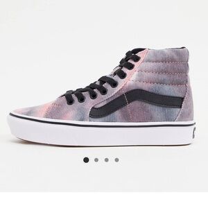 Vans Women's High-Top Sneakers - Pink and Gray